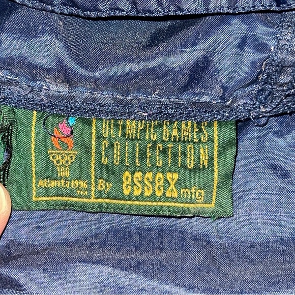 Vintage 1996 Atlanta Centennial Olympic Games Jacket Size XL/XXL Blue Red Hoodie - Picture 3 of 13